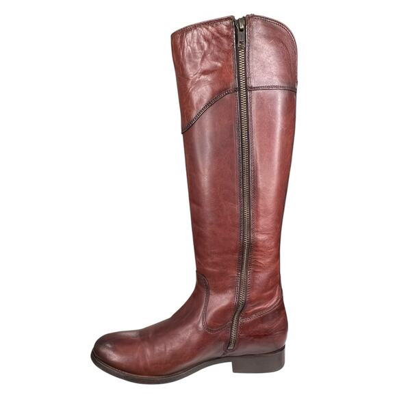 Frye Women’s Melissa Tab Redwood Leather Riding Boot Size US 7 - Picture 2 of 12